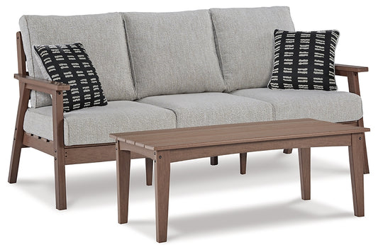 Emmeline Outdoor Sofa with Coffee Table Milwaukee Furniture of Chicago - Furniture Store in Chicago Serving Humbolt Park, Roscoe Village, Avondale, & Homan Square