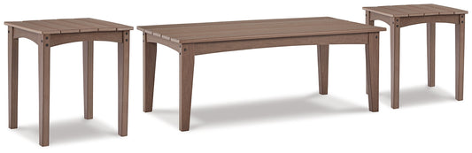 Emmeline Outdoor Coffee Table with 2 End Tables Milwaukee Furniture of Chicago - Furniture Store in Chicago Serving Humbolt Park, Roscoe Village, Avondale, & Homan Square