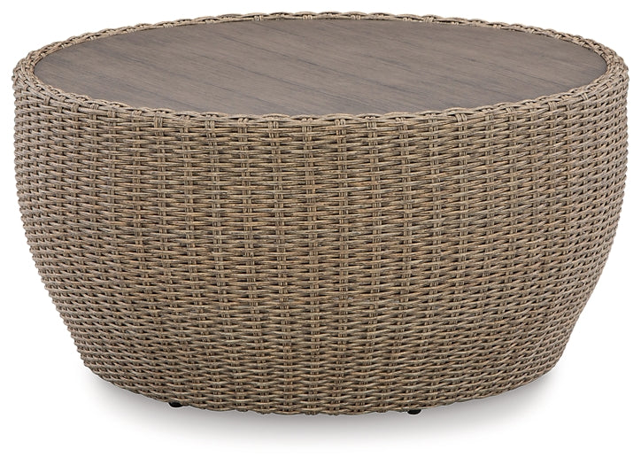 Danson Outdoor Coffee Table with End Table Milwaukee Furniture of Chicago - Furniture Store in Chicago Serving Humbolt Park, Roscoe Village, Avondale, & Homan Square