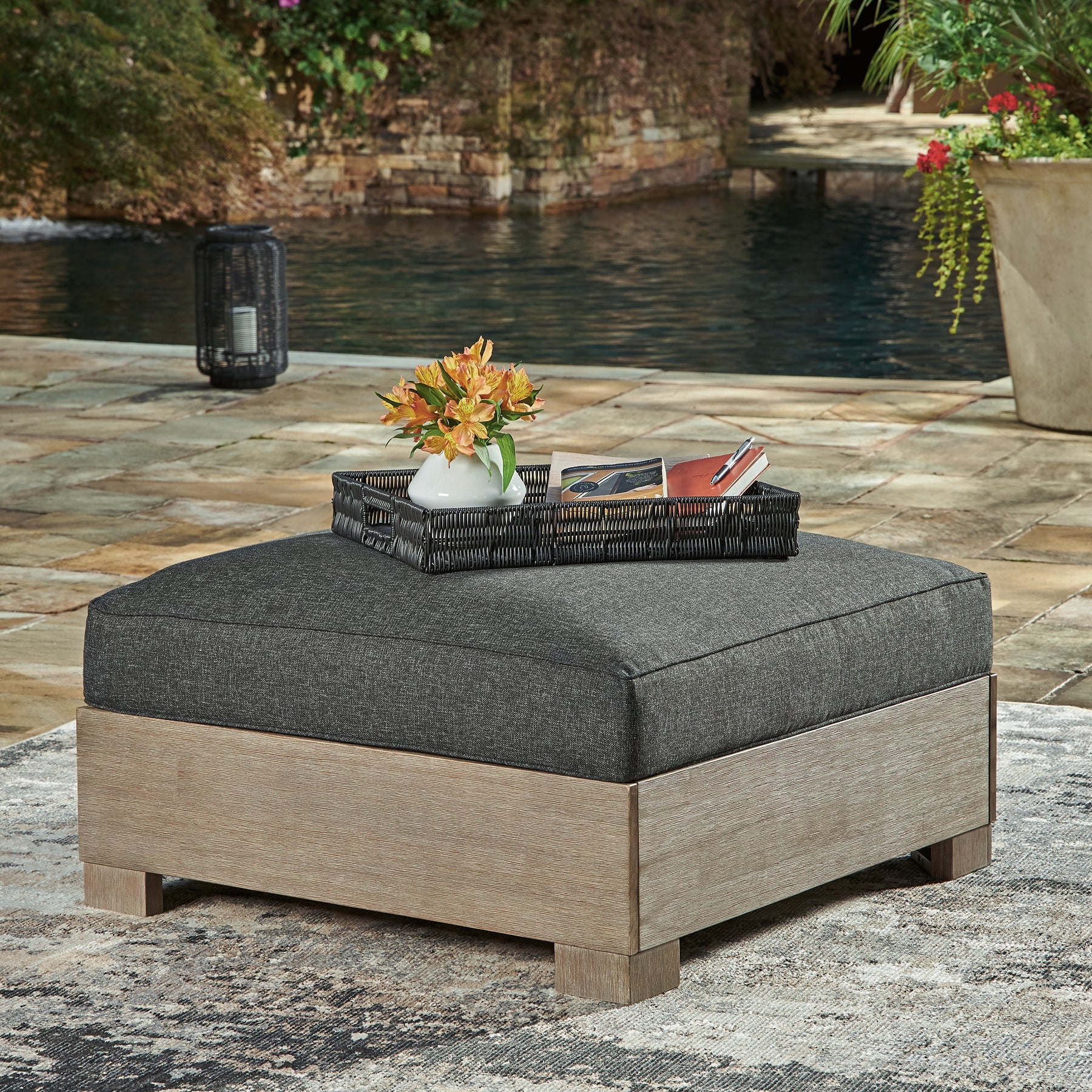 Citrine Park 5-Piece Outdoor Sectional with Ottoman Milwaukee Furniture of Chicago - Furniture Store in Chicago Serving Humbolt Park, Roscoe Village, Avondale, & Homan Square