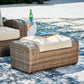 Sandy Bloom Outdoor Lounge Chair and Ottoman Milwaukee Furniture of Chicago - Furniture Store in Chicago Serving Humbolt Park, Roscoe Village, Avondale, & Homan Square