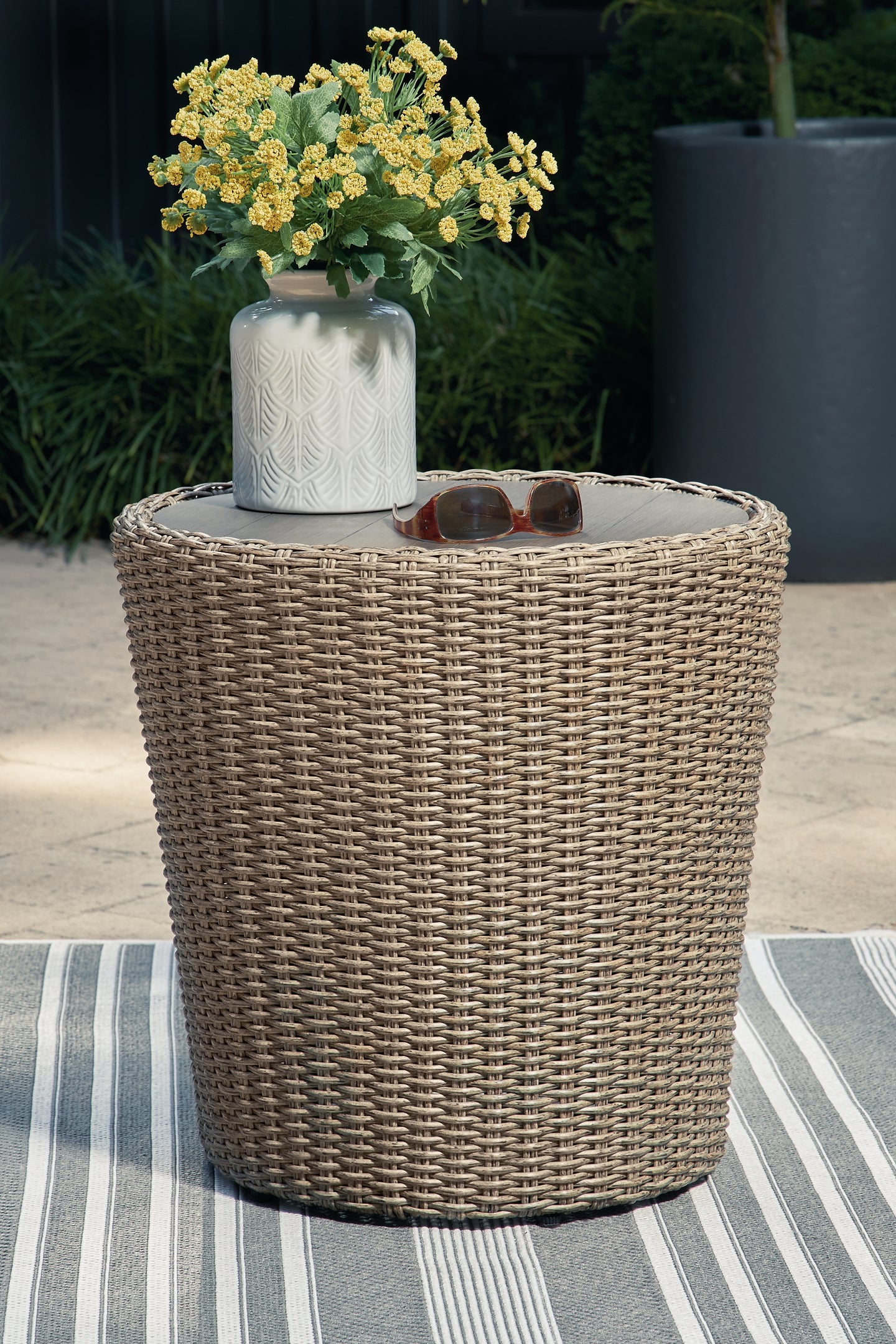 Danson Outdoor Coffee Table with End Table Milwaukee Furniture of Chicago - Furniture Store in Chicago Serving Humbolt Park, Roscoe Village, Avondale, & Homan Square