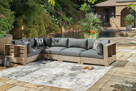 Citrine Park 5-Piece Outdoor Sectional Milwaukee Furniture of Chicago - Furniture Store in Chicago Serving Humbolt Park, Roscoe Village, Avondale, & Homan Square