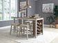 Skempton Counter Height Dining Table and 4 Barstools Milwaukee Furniture of Chicago - Furniture Store in Chicago Serving Humbolt Park, Roscoe Village, Avondale, & Homan Square