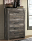 Wynnlow Queen Crossbuck Panel Bed with Mirrored Dresser, Chest and 2 Nightstands Milwaukee Furniture of Chicago - Furniture Store in Chicago Serving Humbolt Park, Roscoe Village, Avondale, & Homan Square