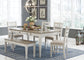 Skempton Dining Table and 4 Chairs and Bench Milwaukee Furniture of Chicago - Furniture Store in Chicago Serving Humbolt Park, Roscoe Village, Avondale, & Homan Square