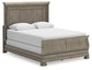 Lexorne Queen Sleigh Bed with Mirrored Dresser, Chest and 2 Nightstands