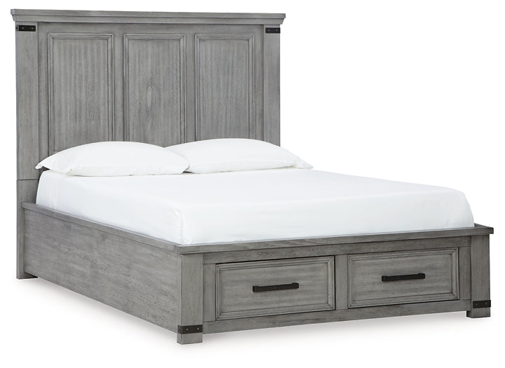 Russelyn Queen Storage Bed with Mirrored Dresser, Chest and 2 Nightstands