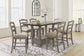 Lodenbay Counter Height Dining Table and 6 Barstools