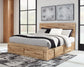 Hyanna Queen Panel Storage Bed with Mirrored Dresser, Chest and 2 Nightstands