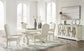 Arlendyne Dining Table and 4 Chairs with Storage